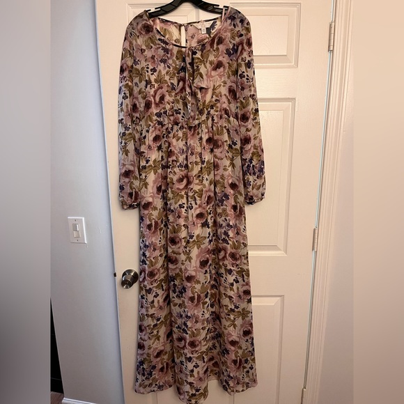 LC Lauren Conrad Floral Peasant Maxi Runway Dress - Picture 5 of 8